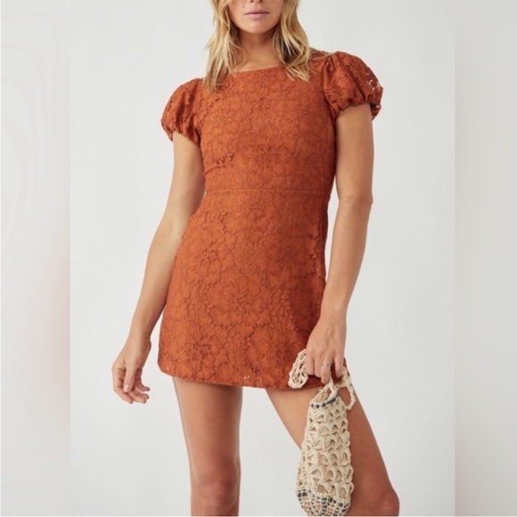 Free People Dresses & Skirts - FREE PEOPLE Hailee Lace Mini Dress / Pretty Penny size small NWT